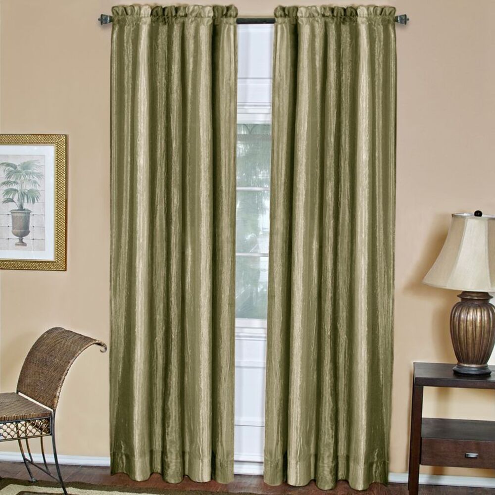 Woven Trends Ombre Window Curtains, Modern Semi-Sheer Window Curtain Drape